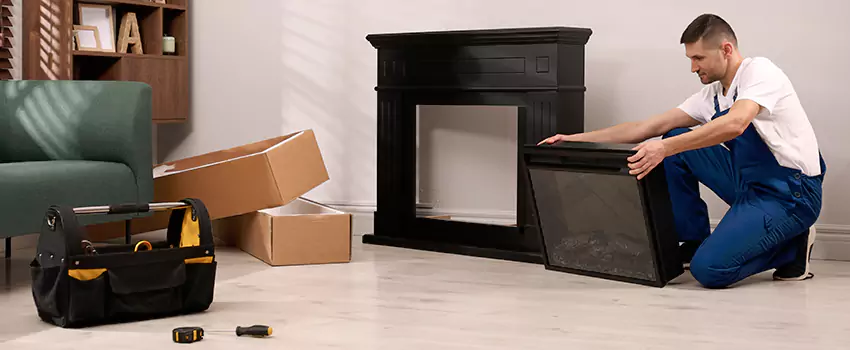 Old Rusted Metal Fireplace Repair And Replacement in Pelham, AL
