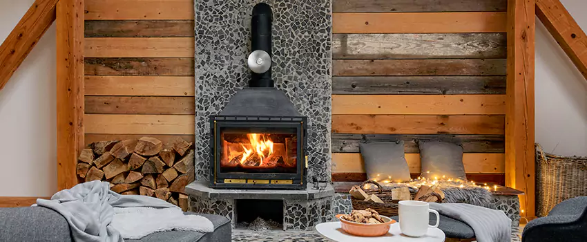 Thelin Hearth Products Direct Vent Gas Stove Fireplace Inspection in Pelham, Alabama
